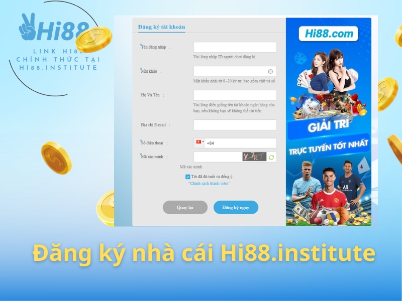 Đăng ký nhà cái Hi88.institute